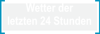 Wetter der  letzten 24 Stunden
